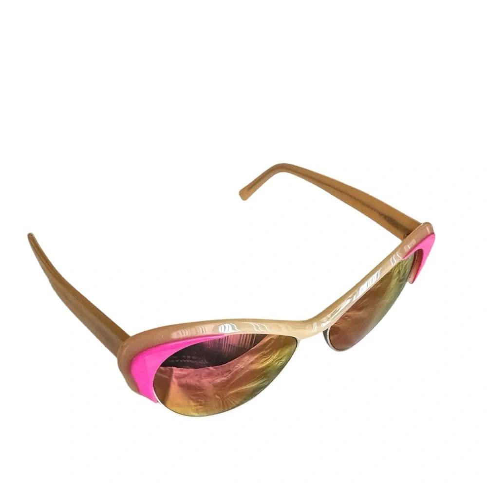 Andy Wolf Sweet Summer Breeze Cat Eye Sunglasses in Pink and Beige